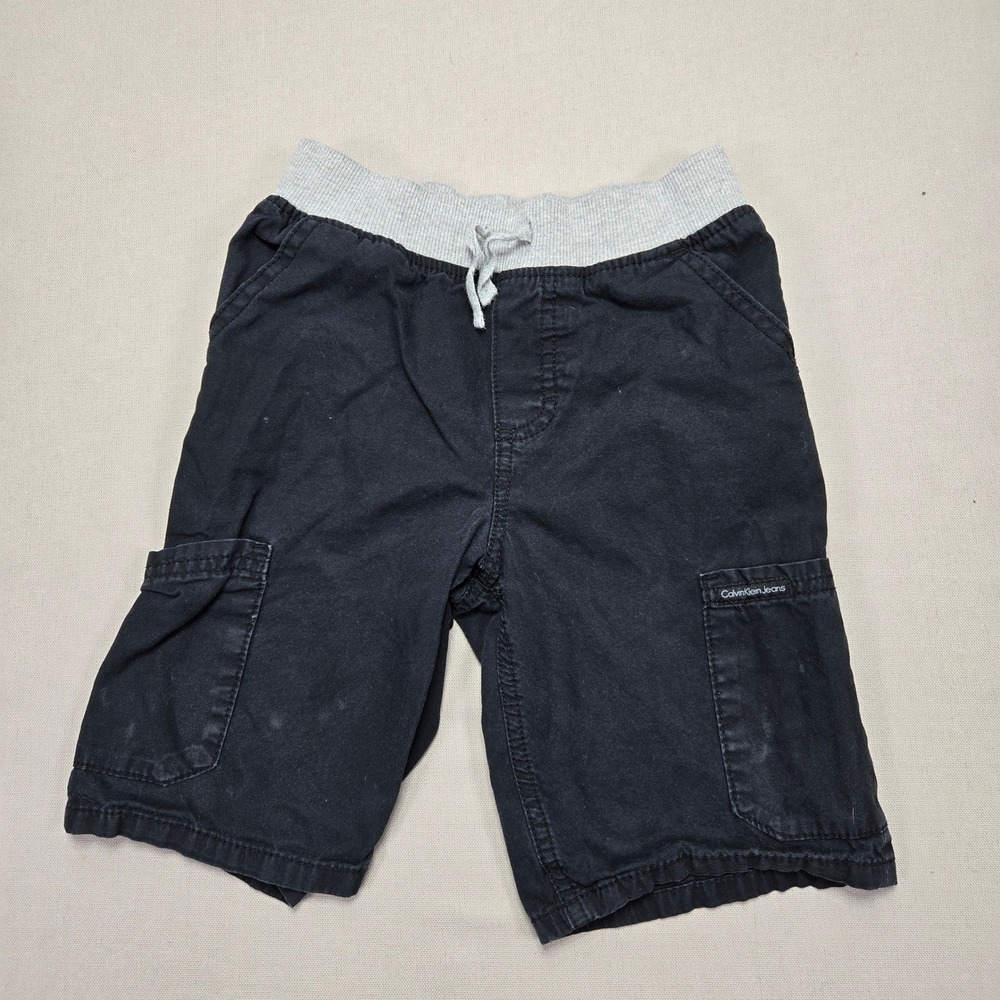 Calvin Klein Jeans Cargo‎ Shorts Casual Everyday Black Kids Size 6